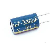Circuiti di controllo Condensatore elettrolitico in alluminio ad alta frequenza bassa impedenza 50v 330UF dimensioni 10 * 17 330UF 20 pezzi