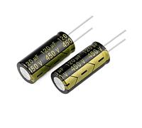 Circuiti di controllo Condensatore elettronico in alluminio da 10 pezzi 450V120UF 18x40mm Condensatori a bassa resistenza ad alta frequenza e bassa ESR