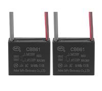 Circuiti di controllo Condensatore for ventilatore da soffitto da 2 pezzi CBB61, condensatore a film in polipropilene metallizzato, ideale for ventole, pompe, motori in funzione