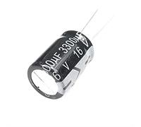 Circuiti di controllo Condensatori 10PCS 16V 3300UF Condensatore elettrolitico in alluminio 3300UF 16V Formato 13 * 21MM 16 V / 3300 UF Condensatore elettrolitico