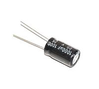 Circuiti di controllo Condensatori 10PCS Condensatore elettrolitico in alluminio 1000 uf 25v Dimensioni 10 * 17mm 25 V / 1000 UF Condensatore elettrolitico 1000UF 25V