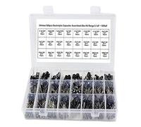 Circuiti di controllo Condensatori 500 Pz/lotto FAI DA TE 0.1UF-1000UF 24 Valori Condensatori Elettrolitici In Alluminio 16-50 V Mix Condensatore Elettrolitico Assortiti kit Box Set