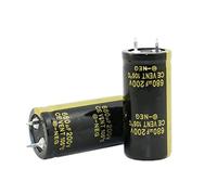 Circuiti di controllo Condensatori Condensatore elettrolitico in alluminio 2 pezzi, condensatore in alluminio ESR basso ad alta frequenza, 200 V 680 UF 250 V 400 V 450 V (Size : 250v680uf 25x50)