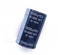 Circuiti di controllo Condensatori Condensatori elettrolitici in alluminio DIP radiali da 20 pezzi, 16V 25V 50V 63V 80V 100V 10000UF Tolleranza 20% (Size : 63V10000UF 30X50MM)