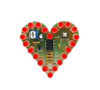Circuito analogico educativo del bordo della luce del cuore per la pratica di teoria elettronica Principiante Parte effetto di respirazione Pratica del circuito analogico