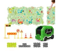 Circuito Auto Puzzle per Giocattolo Auto Con Circuiti Puzzle | Auto Pista da Corsa Puzzle Interattivo e Innovativo Per l'apprendimento Prescolare di età compresa tra 3 e 5