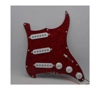 Circuito Bianco Per Accessori Per Chitarra Elettrica 3 Battipenna Precablato Caricato A Bobina Singola SSS Semplice Per Le Parti(3)