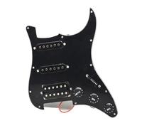 Circuito Degli Accessori Per Chitarra Elettrica 3 Battipenna Precablato Caricato A Bobina Singola SSS Semplice Per Le Parti(Bk)