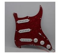 Circuito Degli Accessori Per Chitarra Elettrica 3 Battipenna Precablato Caricato A Bobina Singola SSS Semplice Per Le Parti(Red)