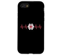 Circuito del computer Digitale Cervello Battito cardiaco AI EKG Linea di impulso Custodia per iPhone SE (2020) / 7/8
