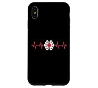 Circuito del computer Digitale Cervello Battito cardiaco AI EKG Linea di impulso Custodia per iPhone XS Max