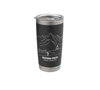 Circuito di Annapurna Nepal Himalaya Line Art Sentiero escursionistico Bicchiere termico in acciaio inox doppia parete