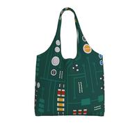 Circuito elettronico con diodi,Borse riutilizzabili, borse della spesa, borsa a tracolla in tela di grande capacità