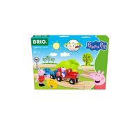 BRIO World Peppa Pig Starter Set Travel Toy Train Set for Kids Age 3 Years Up -