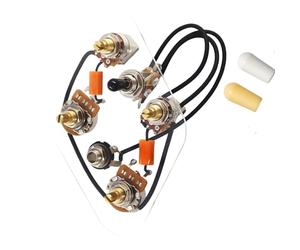Circuito per chitarra con interruttori push pull che facilitano il passaggio del suono tra le configurazioni del pickup Controllo dei volumi di texture