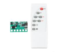 Circuito solare per illuminazione stradale con telecomando wireless, modulo controller batteria 6,4 V-12 V per miglioramento della casa del giardino, bianco