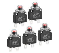 Circuito Sovraccarico Protettore 13A AC125/250V DC32V Premi Pulsante 5pz