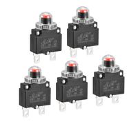 Circuito Sovraccarico Protettore 8A AC125/250V DC32V Premi Pulsante 5pz