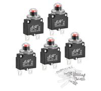 Circuito Sovraccarico Protettore Kit 10A AC125/250V DC32V Premi Pulsante 5 Set