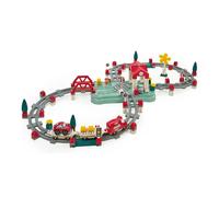 Circuito Treno con Pista e Stazione - Set Completo da Costruzione per Bambini