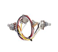 Circuito Via Cavo Accessori Per Basso Chitarra Elettrica Jazz Kit Precablaggio Potenziometro 500K Cablaggi Per Chitarra