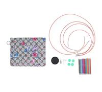 Circular Knitting Needles Set Durable Aluminium Ergonomic Design 18 Pieces 9 Sizes for Sweater Knitting DIY Crafting Enthusiasts