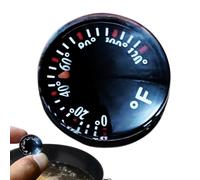 Circular Mini Thermograph, Analog Temperature Gauge for Car | Clear Display & Real-Time Monitoring | For SUV, RV, Greenhouse, Garden, Kitchen & Bedroom