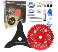 Circular Saw Blade For Weed Trimmers, 9" X 36 Teeth Carbide Tip Brush, With Adapter Kit, Weed Wacker Blade For Brush Cutter Weeder,Used For Pruning Trees And Lawns (C)