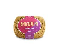 Circulo Amigurumi - Filato 100% cotone vergine, 125 g, 254 m, senape