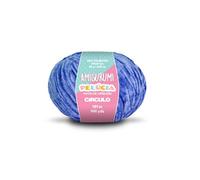 Circulo - Amigurumi Pelucia Filato di ciniglia vellutata speciale per amigurumi e coperte, 139 m, pettinato, 2829 - blu pallino