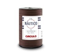Circulo - Nautico Filato, Premium Waterproof Cord 5 mm 100% Polipropilene, 227 m, 499 g, grosso, speciale per accessori moda, borse e decorazioni in uncinetto e macramè (7382 - cioccolato)