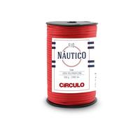 Circulo - Nautico Filato, Premium Waterproof Cord 5 mm 100% polipropilene, 227 m, 499 g, grosso, speciale per accessori moda, borse e decorazioni in uncinetto e macramè (3402 - Circulo Red)