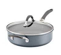 Circulon Padella antigraffio con coperchio, 28 cm - 4,7 l, antiaderente, a induzione, con estrema antiaderente, lavabile in lavastoviglie e adatta al forno, finitura in peltro grafite