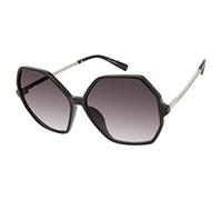 Circus by Sam Edelman CC534 Oversized UV Protective Women's Hexagonal Geometric Sunglasses. Trendy Gifts for Her, 61 mm, Black