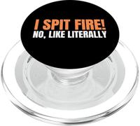 Circus Fire Breather E Fire Breathing PopSockets PopGrip per MagSafe