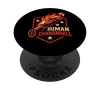 Circus Human Cannonball Divertente Circo per bambini PopSockets PopGrip Adesivo