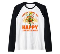 Circus mi rende felice non tanto Carnival Party Clown Maglia con Maniche Raglan