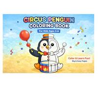 Circus penguin: Coloring book