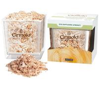 Zuccari Cirmolo Relax Alpino Eco Diffusore Ambienti - Vaso di vetro con fiocchi di legno di Cirmolo - Pino Cembro