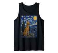 Cirneco dell'Etna Cane Van Gogh Notte Stellata Canotta