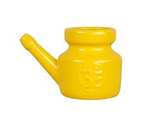 Cirraorive Vaso Da Viaggio in Ceramica, Portatile, Manico Comodo, Vaso per La Pulizia Nasale per Il Lavaggio Del Naso, GIALLO