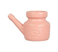 Cirraorive Vaso Da Viaggio in Ceramica, Portatile, Manico Comodo, Vaso per La Pulizia Nasale per Il Lavaggio Del Naso, ROSA