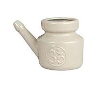 Cirraorive Vaso Da Viaggio in Ceramica, Portatile, Manico Comodo, Vaso per La Pulizia Nasale per Il Lavaggio Del Naso, GRIGIO