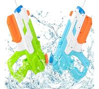 CIRULLI 2 pistole ad acqua da 600 ml, grande portata, divertimento per bambini e adulti, pistola a spruzzo ad acqua, perfetta per piscina, spiaggia e giardino, giochi d'acqua all'aperto