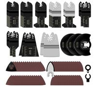 CIRULLI 96 Pezzi Lame multifunzione,Lame Utensile Multifunzione, per Dremel, per Makita, per bosch, lama da sega circolare, lame segate per legno, plastica e metallo morbido