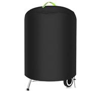 CIRULLI Copertura barbecue da esterno,Copertura barbecueØ 76 x 91 cm,Copribarbecue da esterno impermeabile in tessuto Oxford 420D,impermeabile,Antipolvere e anti UV,Telo copri barbecue rotondi,Nero