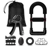 CIRULLI Hand Grip 6-Piece Set, Resistenza regolabile 5-60kg,Avambracci Attrezzi, Ring Ball, Grip Ball, per Musicisti Atleti