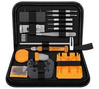CIRULLI Kit Orologiaio,attrezzi orologiaio per la sostituzione della batteria, accorciatore della catena dell'orologio,apri orologio cassa retro, cacciavite, strumento per orologi riparazione