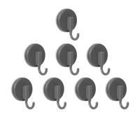 CIRULLI Set di 8 Ganci a ventosa,gancis senza foratura,gancis per asciugamani e ganci da parete,ventose per lastre di vetro,ganci a ventosa autoadesivi per appendere facilmente,ganci adesivi da cucina