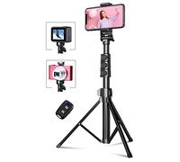 CIRYCASE 142cm Treppiede Smartphone, All-In-One Bastone Selfie ed Estensibile con Telecomando Bluetooth, Monopiede Fotocamera Compatibile con iPhone/Samsung, Perfetto per Registrazioni Video e Selfie